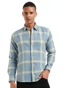 Banana Club Relaxed Slim Fit Checked Cottton Casual Shirt