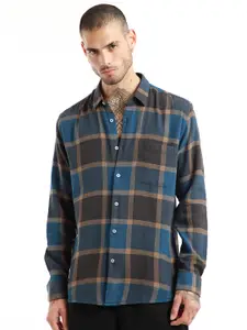 Banana Club Relaxed Slim Fit Checked Cotton Casual Shirt