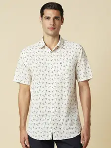 Allen Solly Men Slim Fit Conversational Printed Spread Collar Cotton Casual Shirt