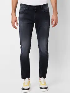 SPYKAR Men Mid Rise Slim Fit Heavy Fade Cotton Jeans