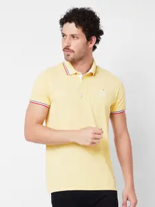 SPYKAR Polo Collar Cotton Slim Fit T-shirt