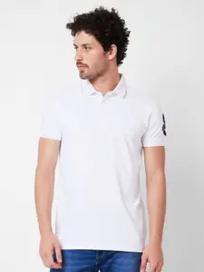SPYKAR Polo Collar Cotton Slim Fit T-shirt