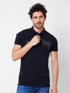 SPYKAR Polo Collar Cotton Slim Fit T-shirt