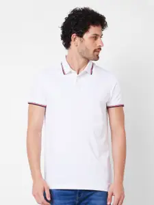 SPYKAR Polo Collar Cotton Slim Fit T-shirt