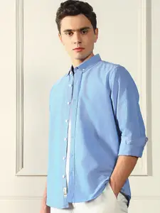 Dennis Lingo Button-Down Collar Oxford Cotton Casual Shirt