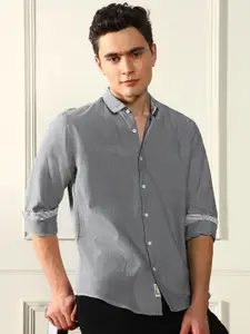 Dennis Lingo Spread Collar Oxford Cotton Regular Fit Casual Shirt
