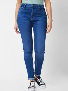 SPYKAR Women Skinny Fit High-Rise Light Fade Jeans