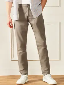 Dennis Lingo Men Slim Fit Cotton Trousers