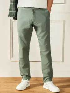 Dennis Lingo Men Slim Fit Cotton Casual Trouser