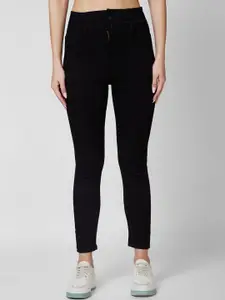 SPYKAR Women Super Slim Fit High-Rise Clean Look Cropped Jeans