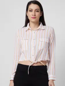 SPYKAR Women Opaque Striped Casual Shirt