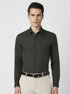 Peter England Slim Fit Opaque Cotton Formal Shirt