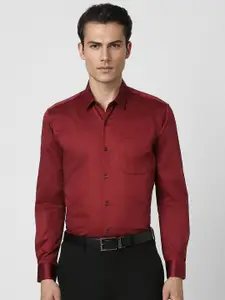 Peter England Spread Collar Long Sleeves Regular Fit Formal Shirt