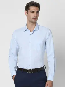 Peter England Spread Collar Long sleeves Slim Fit Checked Formal Shirt