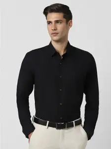 Peter England Spread Collar Long Sleeves Formal Shirt