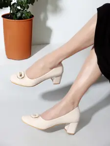 ICONICS Embellished Block Heel Pumps