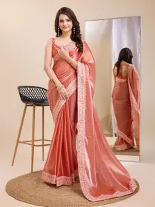 VAIRAGEE Embroidered Woven Design Banarasi Saree