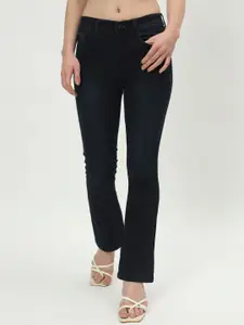 AngelFab Women Jean Bootcut High-Rise Cotton Jeans