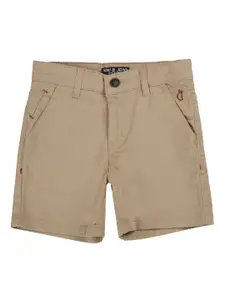 Gini and Jony Boys Mid-Rise Slim Fit Cotton Shorts