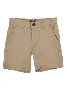 Gini and Jony Boys Mid-Rise Slim Fit Cotton Shorts