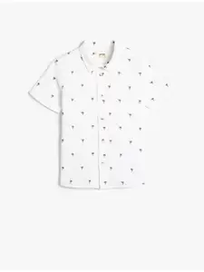 Koton Boys Opaque Printed Cotton Casual Shirt