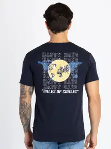 Status Quo Graphic Printed Round Neck Pure Cotton T-shirt