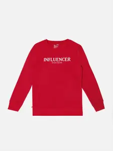 Bodycare Kids Girls Typography Round Neck Printed Pullover