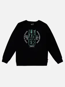 Bodycare Kids Boys Typography Printed Round Neck Pullover Sweatshirt