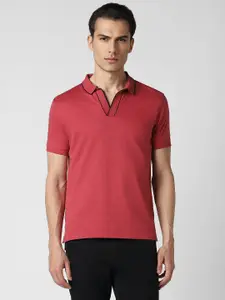 Van Heusen Sport Polo Collar Short Sleeves Cotton T-shirt