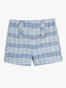Koton Girls Geometric Self Design Shorts
