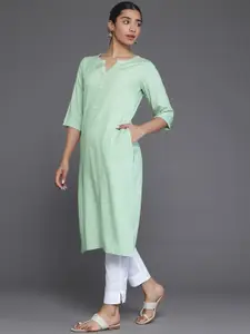 Libas Woven Design Straight Kurta