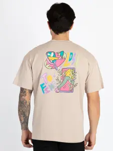 Status Quo Graphic Printed Pure Printed Cotton Oversized T-shirt