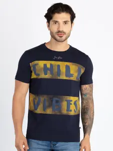 Status Quo Typography Printed Round Neck Casual T-shirt