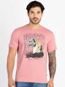 Status Quo Graphic Printed Round Neck Cotton T-shirt