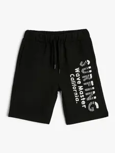 Koton Boys Typography Printed Mid Rise Shorts