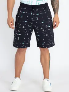 Status Quo Men Mid-Rise Conversational Printed Regular Shorts
