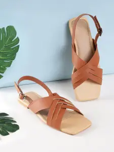 Truffle Collection Strappy Open Toe Flats