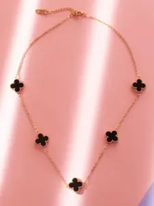 SALTY Charm of the Night Clover Pendant Necklace