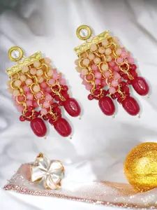 Anouk Gold-Plated Contemporary Drop Earrings