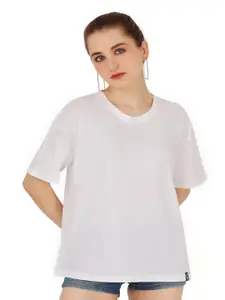 VISO Round Neck Cotton Oversized T-shirt