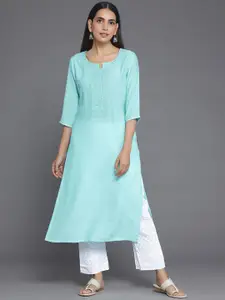 Libas Yoke Design Cotton Chikankari Kurta