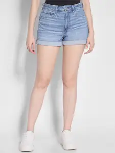 AMERICAN EAGLE OUTFITTERS Women Washed Denim Shorts