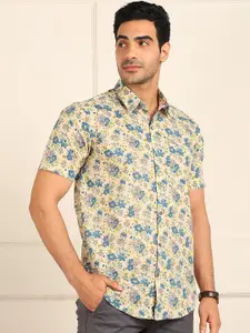 FUBAR Slim Fit Floral Printed Casual Shirt
