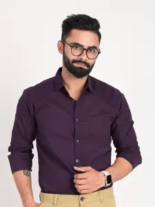 FUBAR Slim Fit Spread Collar Casual Shirt