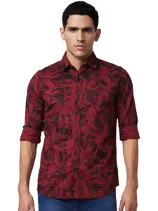 SPYKAR Slim Fit Floral Opaque Cotton Printed Casual Shirt