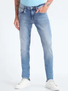 Flying Machine Men Jackson Super Skinny Fit Low-Rise Heavy Fade Stretchable Jeans