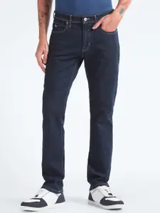 Flying Machine Men Straight Fit Clean Look Stretchable Rinsed Jeans