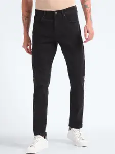 Flying Machine Men Tapered Fit Clean Look Stretchable Rinsed Jeans