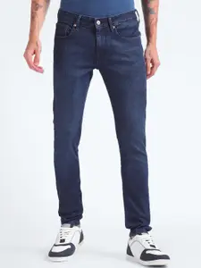 Flying Machine Men Super Skinny Fit Light Fade Clean Look Stretchable Rinsed Jeans