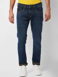 SPYKAR Men Skinny Fit Low-Rise Clean Look Light Fade Stretchable Jeans